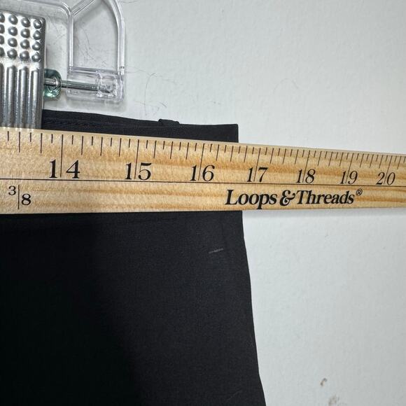 Theory Women’s Pants 12 Black Slim Leg Trousers Virgin Wool Blend Career Office - Picture 6 of 8